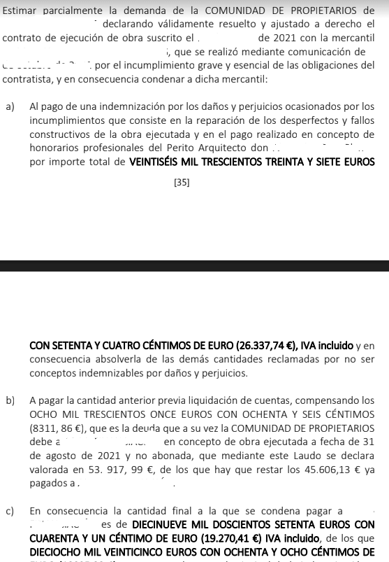 sentencia reformas